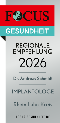 2026 Dr. Andreas-Schmidt Implantologe Focus-Gesundheitsempfehlung