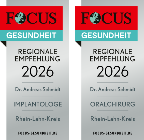 2026 Dr. Andreas-Schmidt Oralchirurg/ Implantologe Focus-Gesundheitsempfehlung